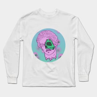 Psychedelic Hellenistic Skull Long Sleeve T-Shirt